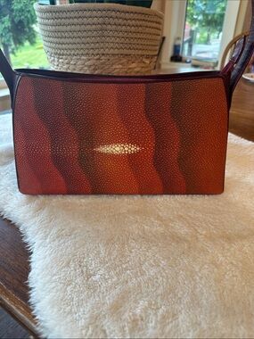 Genuine River stingray shoulder bag